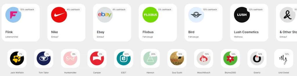 8% Cashback auf Zalando-Lounge Produkte