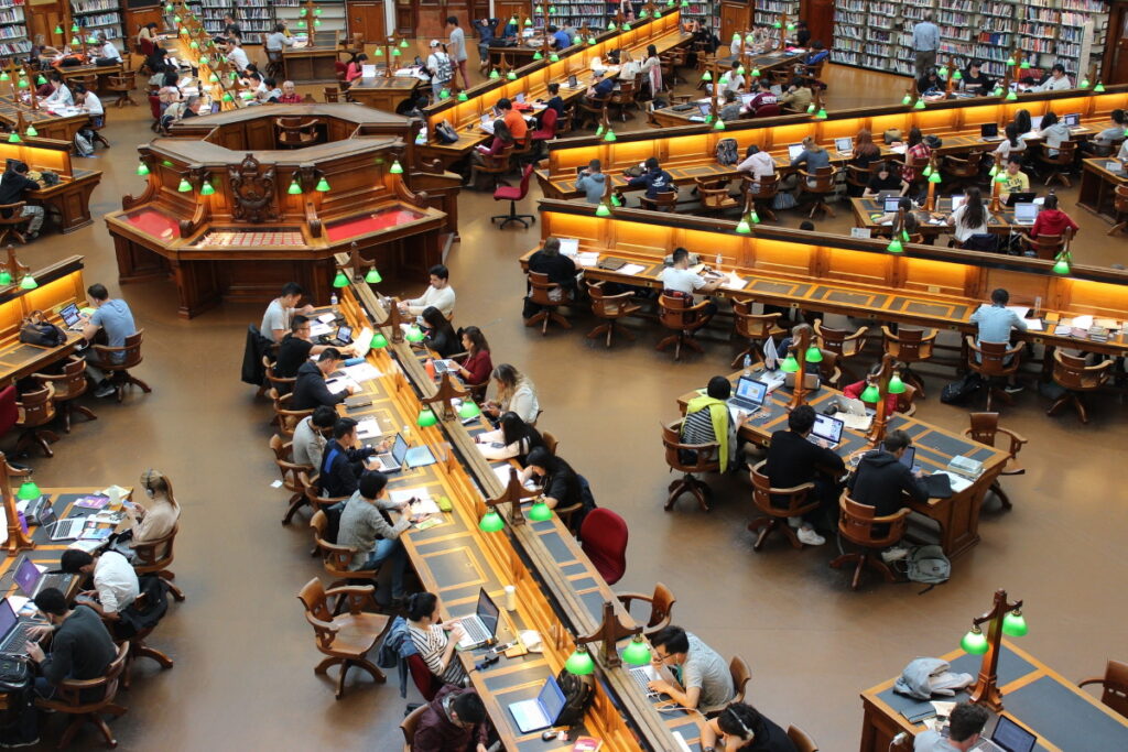 Bibliothek im Ausland